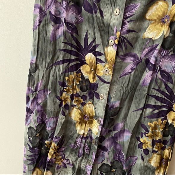 VINTAGE Floral Midi Skirt - Picture 2 of 4